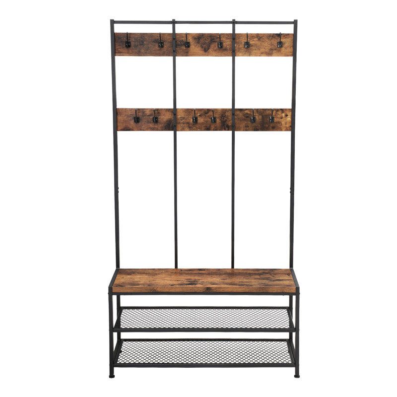 Mistana™ Deveraux Hall Tree with Bench and Shoe Storage & Reviews Wayfair